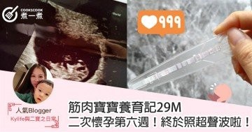 【筋肉寶寶養育記29M】二次懷孕第六週！終於照超聲波啦！