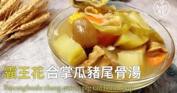 湯水食譜 | 春夏必飲 | 霸王花合掌瓜豬尾骨湯 | 清暑解熱 ,止咳化痰 ,解毒消腫