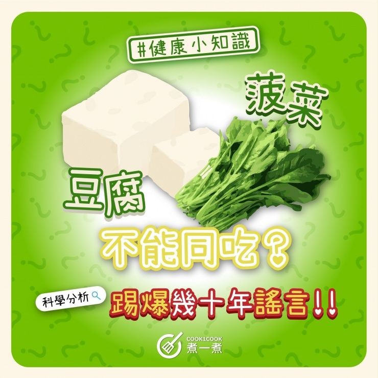 菠菜豆腐不可同吃？  科學分析  論文引證   踢爆幾十年謠言！！
