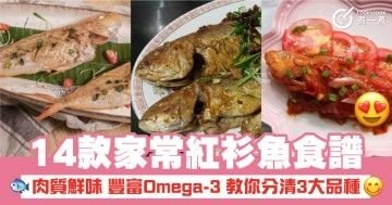 14款家常紅衫魚食譜 肉質鮮味 豐富Omega-3 教你分清3大品種