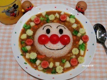 【親子食堂】麵包超人造型咖哩飯飯