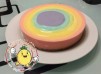 Rainbow cheese cake