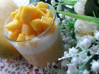 芒果煉乳優格冰淇淋 ( Mango Yogurt Ice cream  )