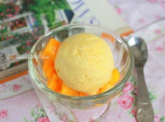 芒果冰淇淋 (免蛋黃)