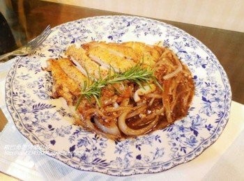 歐風田園餐【黑胡椒雞腿排】