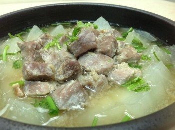 腐汁梅花肉蒸冬瓜