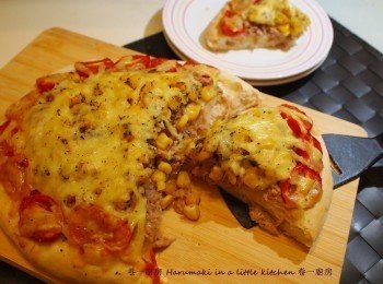 手搓 吞拿魚燕麥Pizza 8'