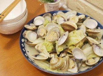 蛤蠣蒸高麗菜-散發高麗菜的甜香氣!!