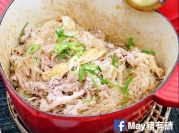 蝦醬黑豚肉粉絲煲