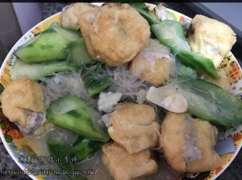 勝瓜炆魚肉釀豆卜-有營小菜