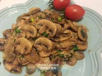 牛油香蒜炒蘑菇