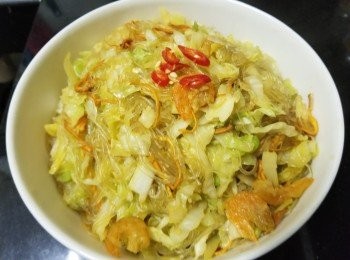 蝦米粉絲炒椰菜