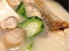 勝瓜草菇豆腐魚尾湯