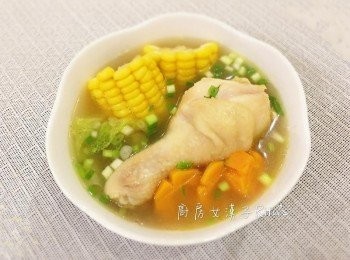 白菜玉米雞湯