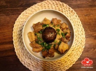 電飯煲食譜：蒜蓉豉椒冬菇排骨飯