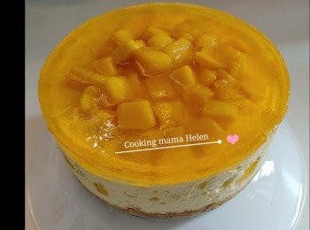 少甜懶人啫喱芒果mousse cake