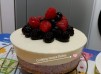 雙色忌廉芝士mousse cake (豆腐藍莓)