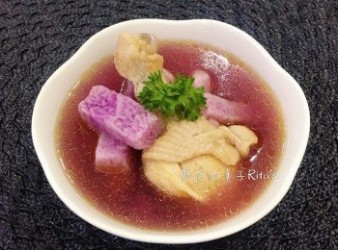 紫山藥洋蔥雞湯