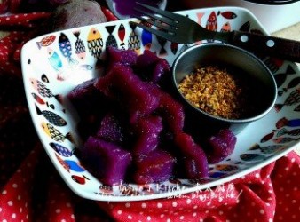 桂花紫薯糕