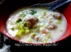 生菜鯪魚球魚肉粥