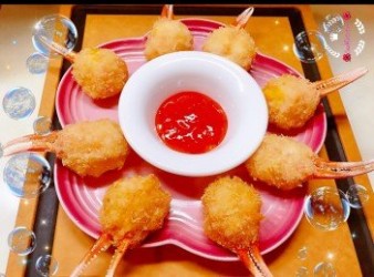 🦀芝士馬蹄蝦膠釀蟹拑🦀