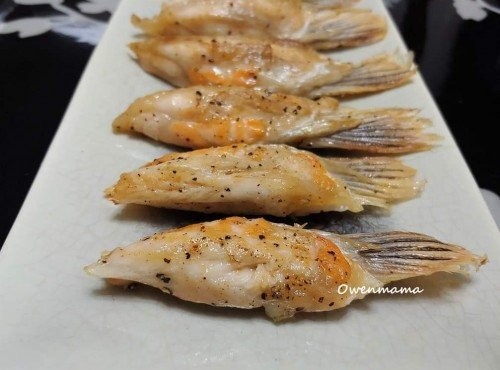海鹽黑椒烤三文魚鮫 (氣炸鍋食譜)