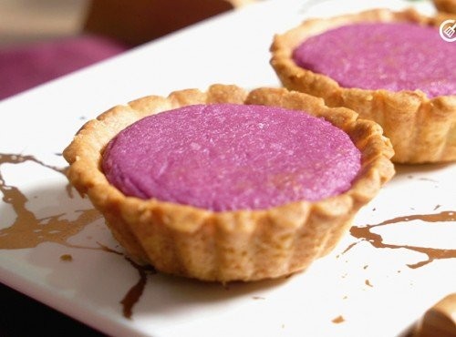 氣炸鍋紫薯芝士撻 Airfryer Purple Sweet Potato Cheese Tart