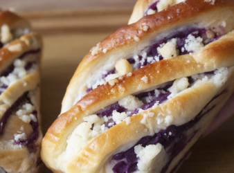 香甜好吃紫薯麵包