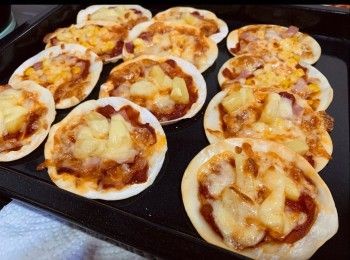 餃子皮迷你薄餅pizza