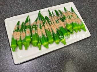凉拌麻醬秋葵食譜