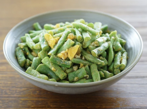 黃金四季豆 Long Beans with Salted Egg Yolk