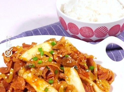 【韓式風味】韓式辣炒豬肉 Korean style spicy stir fried pork slices