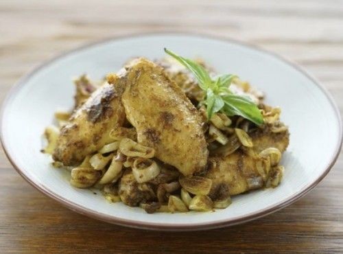 乾葱咖喱煎雞翼 Pan fried Chicken Wings with Dried Shallot and Curry