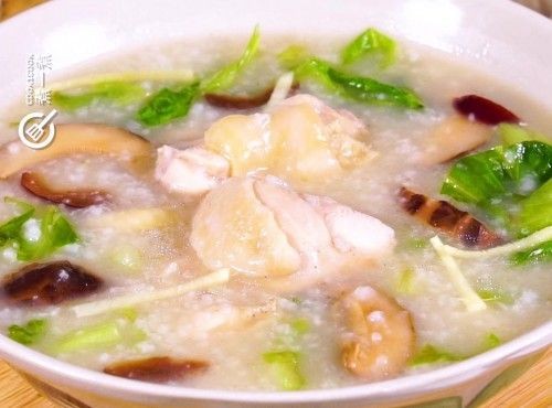 【粥甜肉滑】香菇滑雞粥 Shiitake mushroom and chicken congee