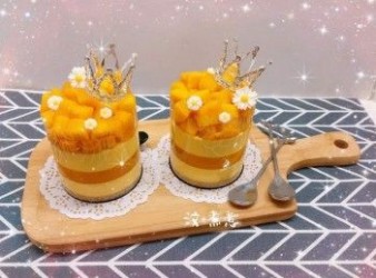 芒果果凍夾層慕絲蛋糕