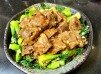 牙骹肉炒小棠菜