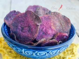 健康香脆紫薯片