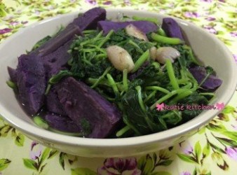 紫薯浸莧菜