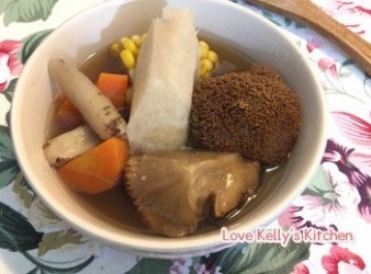 鮮淮山牛蒡猴頭菇素湯