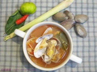 泰式香茅花蛤湯