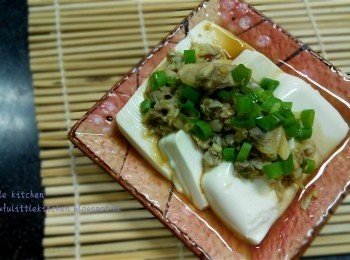 薑蓉蜆碎蒸豆腐