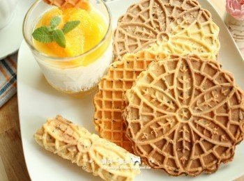 義式芝麻薄餅(Pizzelle Cookies) -無泡打粉