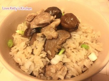 栗子冬菇雞燉飯(電飯煲版)