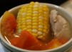 紅蘿蔔、粟米、青木瓜、豬展湯