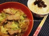 [一人料理] 蝦醬豬頸肉配潤腸飯 