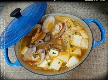 【韓。味。道】韓式豆腐鮮蜆鍋