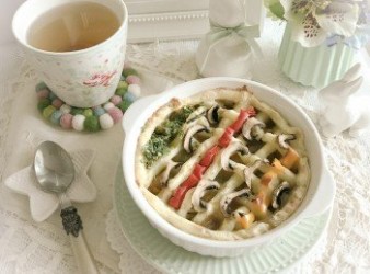 雜菜粟米湯焗薯蓉
