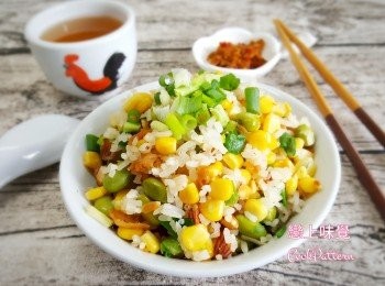 [辣菜甫毛豆炒飯]