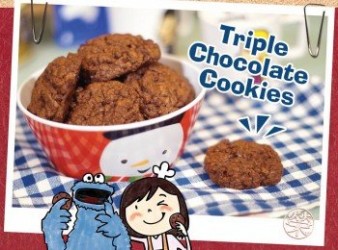 Triple Chocolate Cookies