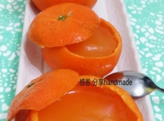 《橘子椰果蒟蒻凍》